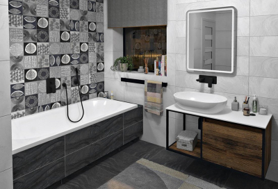 Sapho SKARA deska Rockstone 1005x12x470 mm, bílá mat CG024-0101