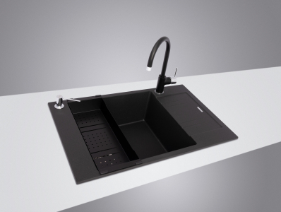 Granitový dřez Sinks VARIO 780 Metalblack + Mix 3 P GR G6874