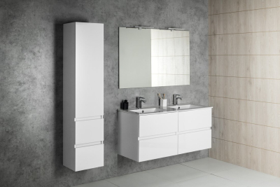 Aqualine PANEDA umyvadlová skříňka 119x55x45, 2cm, bílá PN212