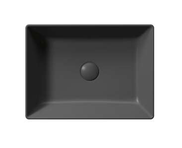 GSI KUBE X keramické umyvadlo na desku, 50x37cm, černá mat 942926