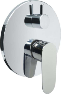 Mereo Sprchová podomítková baterie s přepínačem, Viana, Mbox, kulatý kryt, chrom CBE60106A