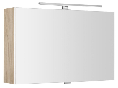 Sapho CLOE galerka s LED osvětlením 80x50x18cm, jilm bardini CE080-0013
