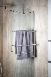 Sapho Závěsný držák ručníků na sprchovou zástěnu 600x730x125mm, chrom 1301-09