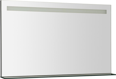 Sapho BRETO zrcadlo s LED osvětlením a policí 100x60, 8cm BT100