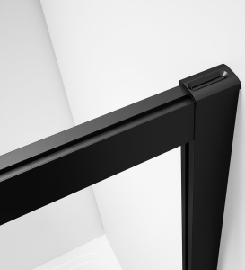 Gelco SIGMA SIMPLY BLACK sprchové dveře posuvné pro rohový vstup 800 mm, sklo Brick GS2480B