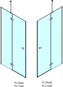 Polysan FORTIS LINE sprchové dveře 1500mm, čiré sklo, pravé FL1115R