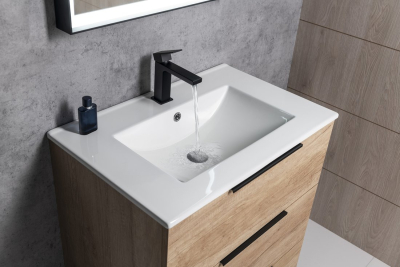 Sapho CUBEMIX stojánková umyvadlová baterie, černá mat CM002B