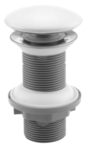 Isvea Umyvadlová výpust 5/4“, click-clack, keramická zátka, 20-70mm, bílá 38TP0161I