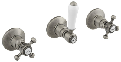 Sapho ANTEA podomítková sprchová baterie, 2 výstupy, nikl SET305-108