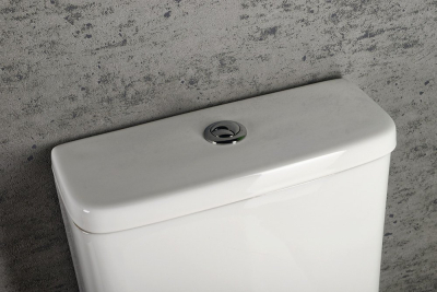 Sapho TURKU WC kombi, zvýšený sedák, Rimless, spodní/zadní odpad, bílá PC104WR