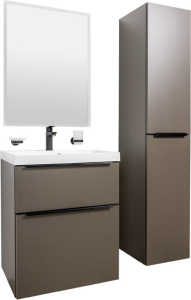 Mereo Mailo, koupelnová skříňka 81 cm, černé madlo, Multidecor, Chromix stříbrný CN591SBACST