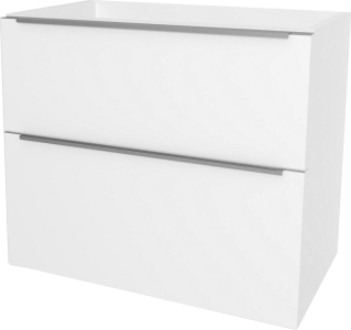 Mereo Mailo, koupelnová skříňka 61 cm, chrom madlo, Multidecor, Bílá lesk perlička CN590SBIEL