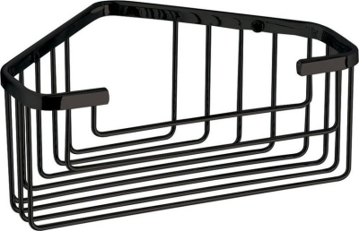 Gedy SMART rohová police do sprchy, 200x80x151mm, černá mat 2483-14