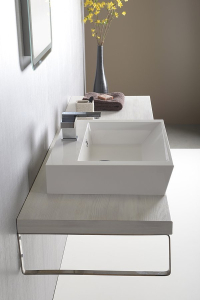 Sapho AVICE deska pod umyvadlo 230x50cm, tl.5cm, dub starobílý AV235