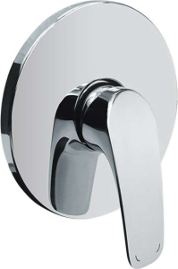 Mereo Sprchová podomítková baterie bez přepínače, Eve, Mbox, kulatý kryt, chrom CBV60105A