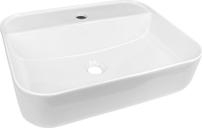 Mereo Umyvadlo na desku bez přepadu, 505x400x135 mm, keramické UC514014R