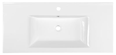 Aqualine ZUNO 100 keramické umyvadlo nábytkové 100x45cm, bílá 9100