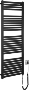 Aqualine TONDI-E elektrické otopné těleso rovné 450x1330 mm, 500 W, černá mat DE476T