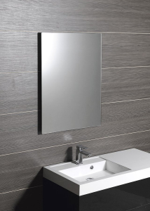 Sapho PLAIN zrcadlo 50x70cm, zakulacené rohy, bez úchytu 1501-25