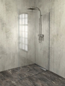 Polysan ARCHITEX sada pro uchycení skla, podlaha-stěna, max. š. 1200mm, černá mat AXL2112B