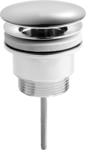 Sapho Umyvadlová výpust 5/4“, neuzavíratelná, velká zátka, 5-65mm, chrom CV3004