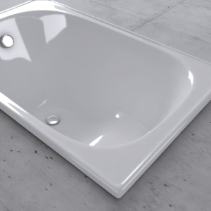 SMAVIT Sedací smaltovaná vana 105x70cm, bílá V105X70