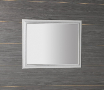 Sapho AMBIENTE zrcadlo v dřevěném rámu 72x92cm, starobílá NL705