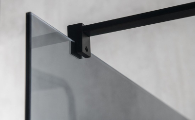 Gelco VARIO BLACK jednodílná sprchová zástěna k instalaci ke stěně, kouřové sklo, 1300 mm GX1313GX1014