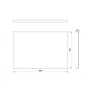 Polysan PLAIN panel boční 88x59cm 72705