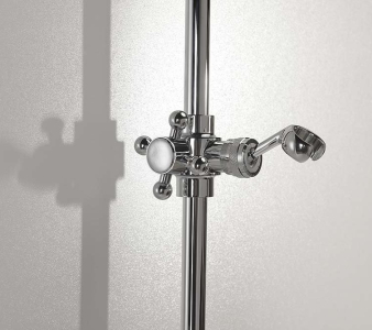 Sapho ANTEA sprchová tyč, posuvný držák, kulatá, 670mm, chrom SAL0031