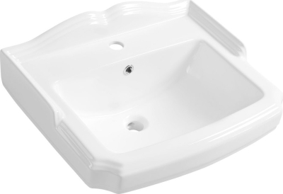 Aqualine ANTIK keramické umyvadlo, 58x47 cm, bílá AK102