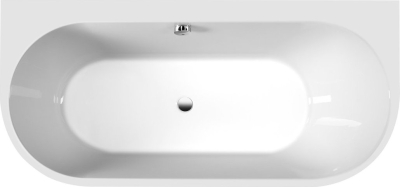 Polysan ASTRA DR MONOLITH nástěnná stojící vana 160x75x60cm, bílá 34611MDR