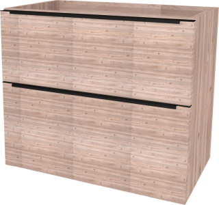 Mereo Mailo, koupelnová skříňka 81 cm, černé madlo, Multidecor, Dub Nelson CN591SBDNLS
