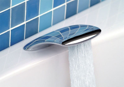 Sapho Výtoková hubice na okraj vany, šířka 160mm, chrom BD30051