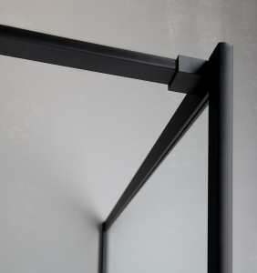 Gelco CURE BLACK sprchová zástěna 700mm, čiré sklo CB70