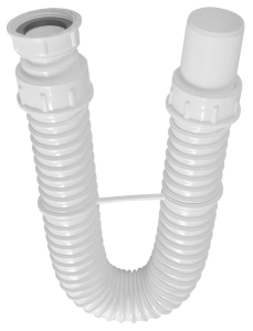 Bruckner FLEXY umyvadlový sifon 5/4", DN40, bílá 151.123.0