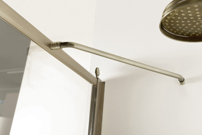 Gelco ANTIQUE sprchové dveře otočné, 900mm, pravé, ČIRÉ sklo, bronz GQ1390RC