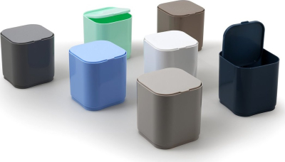 Gedy SEVENTY stolní odpadkový koš výklopný, plast ABS, tortora 630852