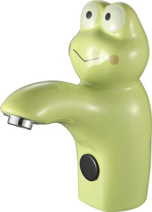 Sapho KID Senzorová stojánková keramická baterie 6V DC (4xAA), žába, zelená PS402G