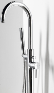 Aqualine CETO vanová baterie s připojením do podlahy, chrom BV357