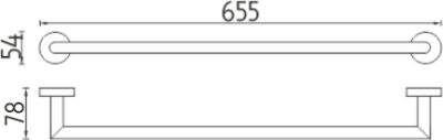 Nimco UNIX Držák na ručníky, 66 cm UN 13061A-26