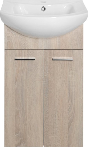 Aqualine ZOJA umyvadlová skříňka 41, 5x74x25, 3cm, dub platin 51144