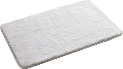 Gedy FUZZY koupelnová předložka, 50x80cm, 100% polyester, protiskluz, bílá 96FY508002