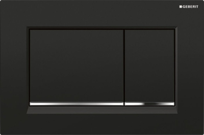 Geberit GEBERIT SIGMA30 ovládací tlačítko, černá lesk/chrom lesk 115.883.KM.1