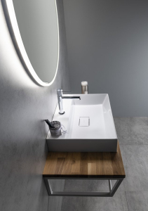 Sapho WOODY deska 906x28x463mm, masiv přírodní dub WDS900-70