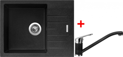 Granitový dřez Sinks PERFECTO 650 Granblack + Pronto GR G10930
