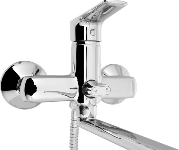Aqualine LOTTA nástěnná umyvadlová/vanová baterie, chrom LT640