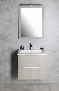 Sapho NIROX zrcadlo v rámu 60x80cm, dub stříbrný NX608-1111