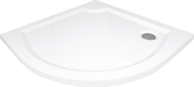 Gelco VIVA90 sprchová vanička z litého mramoru, čtvrtkruh, 90x90cm, R550, bílá GV559