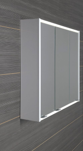Sapho BATU galerka 80x71x15cm, 2x LED osvětlení, bílá 1141131